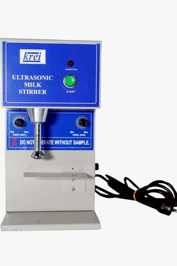 Standard Ultrasonic Milk Stirrer for removing air bubbles from milk samples before testing.