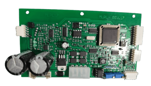 Front view of a replacement PCB Motherboard used for expert milk analyzer machine repairs.