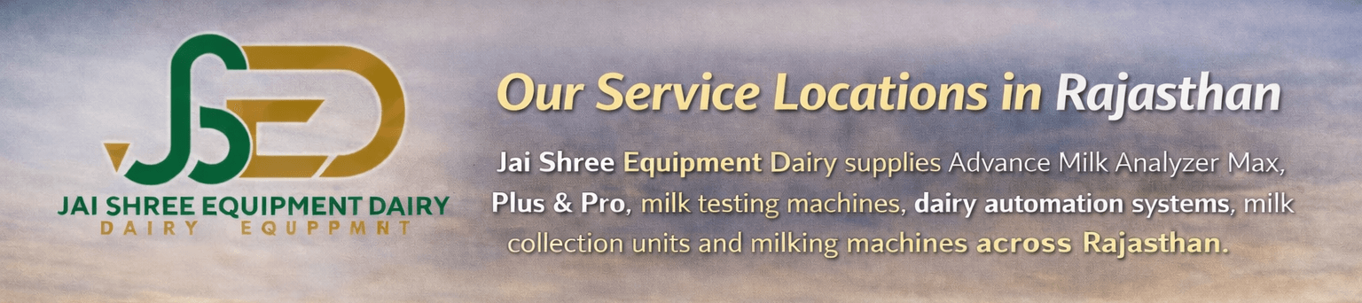 Milk Analyzer Machine and Dairy Machine Service Locations in Rajasthan